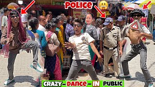 Funniest and Crazy🤪Dance in Public🤣Caught By Police🚨😱Prank On Public🤣Public reaction Prank❤️ [upl. by Oira]