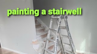 How to paint a stairwell [upl. by Alecram]