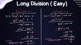 Long Division  Learn it the easy way  Examples and Explanations [upl. by Lorolla]