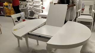 Beautiful Extendable Dining table demo at IKEA [upl. by Anivid]