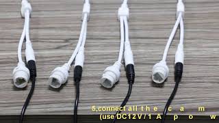 Hiseeu Wireless Security Camera System connection video and phone connection video 2018 [upl. by Nwahsyt6]