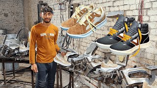 Shoes Manufacturing Process  How Running Shoes are Made  Jogger or Sneakers Shoes Making Machine [upl. by Devlen]