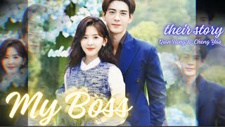 When a workaholic boss falls for his cute assistant Love scenesCute moments Hindi mix Korean mix [upl. by Ahtenak]