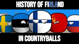 COUNTRYBALLS  History Of Finland Animated [upl. by Beller]