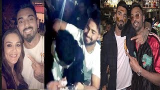 Check Out Preeti Zinta Throw Party 4 KL Rahuls Birthday where Hardik amp Rishab Put Cake On KLs face [upl. by Ahsied]