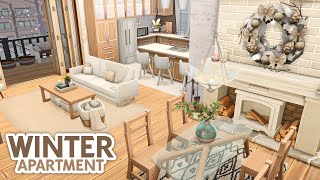 Modern Winter Apartment  The Sims 4 Speed Build Apartment Renovation [upl. by Calore]