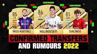 FIFA 23  NEW CONFIRMED TRANSFERS amp RUMOURS 🤪🔥 ft Malinovskyi Martinez Tanlongo etc [upl. by Wager]