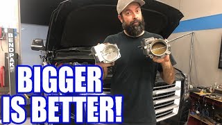 Supercharged Escalade 103MM Throttle Body Swap Is It Worth It [upl. by Lathrop]