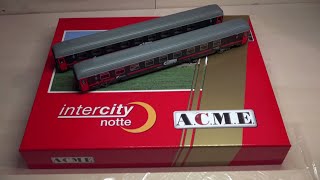 ACME 55265 UICX T4 98R Comfort Intercity Notte Trenitalia  Unboxing e Prime Impressioni [upl. by Submuloc]