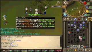 Armadyl BattleStaff PKing in Full Virtus and Review Max Hitting with Storm of Armadyl Spell [upl. by Cirdahc]