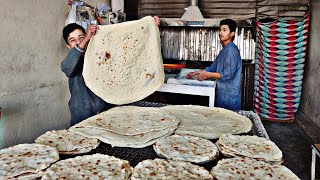 Baking bread YUFKAThe crazy baker alone bakes 3000 loaves of bread a day [upl. by Trotter926]