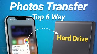 Top 5 How to Transfer iPhone Photos to External Hard Drive 2024 Free [upl. by Nidnarb]