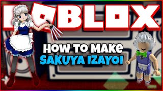 How to make Sakuya Izayoi outfit on ROBLOX Funky Friday [upl. by Jakie747]