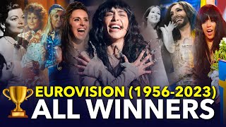 All Winners of Eurovision Song Contest 19562023 [upl. by Argyres]