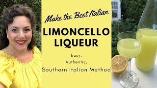 MAKE AUTHENITC ITALIAN LIMONCELLO EASY SOUTHERN ITALIAN RECIPE [upl. by Naamann]