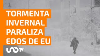 EU se congela Prevén temperaturas de 40 grados ve imágenes [upl. by Macnamara247]