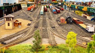 Beautiful Private Model Railroad HO Scale Gauge Train Layout [upl. by Yleve]