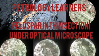 feldspar mineral in thin section  under optical microscope 🔬petrography [upl. by Nairred]