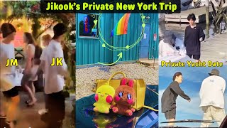 Everything About Jikooks Private New York Trip Jikook new off camera moments 2023 [upl. by Eimerej]