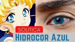 Solotica Hidrocor Azul  Blue Contacts Review [upl. by Elletnahs995]