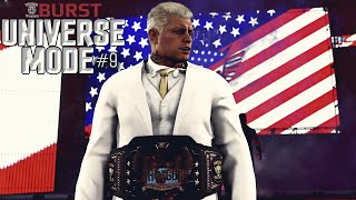 2K Univers Mode Shotgun Wrestling  BURST 9 CODY RHODES ERA  Fr [upl. by Ahtenak]