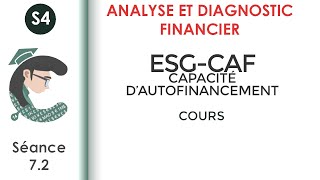 Capacité dautofinancement CAF ESG séance 72 Analyseetdiagnosticfinancier [upl. by Eelarac364]