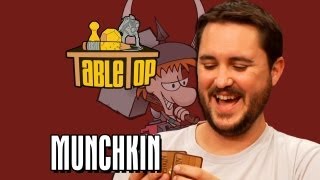 Munchkin Felicia Day Steve Jackson and Sandeep Parikh join Wil Wheaton on TableTop Episode 5 [upl. by Enneira]