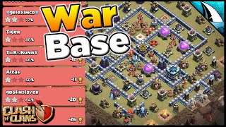 Strong Town Hall 13 Base Great base for the CWL  Clash of Clans [upl. by Tnemelc]