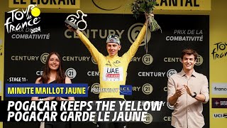 LCL Yellow Jersey Minute  Stage 11  Tour de France 2024 [upl. by Litsyrk781]