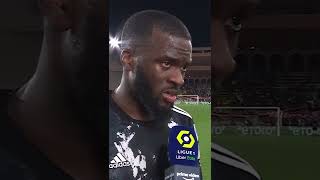 Monaco v Lyon réactions  Tanguy Ndombele [upl. by Natfa]