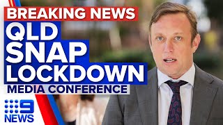 Queensland to enter strictest lockdown in states history today  Coronavirus  9 News Australia [upl. by Ahsiened]