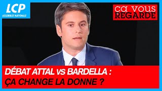 Attal plus fort que Bardella en débat  ça change la donne   Ça vous regarde 24052024 [upl. by Nireves]