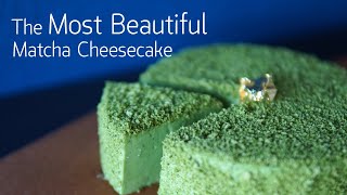 The Most Beautiful No Bake Matcha Cheesecake in Japan [upl. by Maddy]