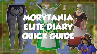 Morytania Elite Diary Quick Guide  Old School RunescapeOSRS [upl. by Annoif]