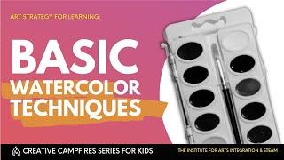 Basic Watercolor Techniques for Kids [upl. by Ellennaj]