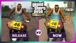 GTA Trilogy Definitive Edition  Release vs Now 2024 Comparison [upl. by Gunzburg317]