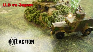 Bolt Action Battle Report US vs Japan [upl. by Elodie]