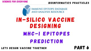 Multiepitope Vaccine Designing  MHC I epitope prediction  IEDB Analysis Urdu  Hindi [upl. by Akeryt]