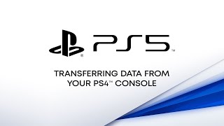 PS5  Transferring Data From Your PS4 Console [upl. by Trilby273]