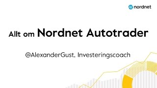 Allt om Nordnet Autotrader [upl. by Ydnec]