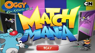 Cartoon Network Games Oggy And The Cockroaches  Match Mania Full Gameplay [upl. by Anirbac]