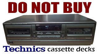 AVOID Technics disintegrating 1990s cassette decks [upl. by Onairot]