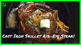 Cast Iron Steak  How to cook a ribeye steak in a cast iron pan [upl. by Phyllida]