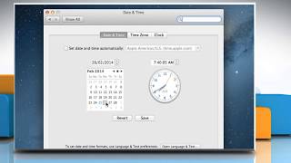 How to Set Time and Date in Mac® OS X™ [upl. by Ronalda]