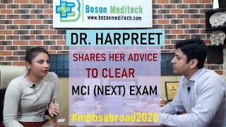 Dr Harpreet Shares Suggestion To Pass MCI NEXT Exam in First Attempt For MBBS Abroad Graduates [upl. by Mac]