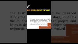 Key Stages in Designing FIDIC Contracts A Comprehensive Guide [upl. by Ardella250]