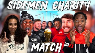 COUPLES REACT TO SIDEMEN CHARITY MATCH 2023 OFFICIAL STREAM  RAE amp JAE REACTS [upl. by Chesnut900]