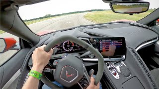 2021 Chevrolet Corvette Z51  POV Track Drive Gingerman Raceway [upl. by Canotas297]