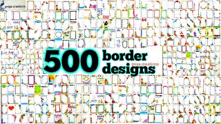 500 Border Designs  100 Border Designs Compilation  200 Border Designs for project  500 borders [upl. by Assili]