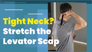 Release Tight Neck Levator Scapulae Stretch [upl. by Estrin193]